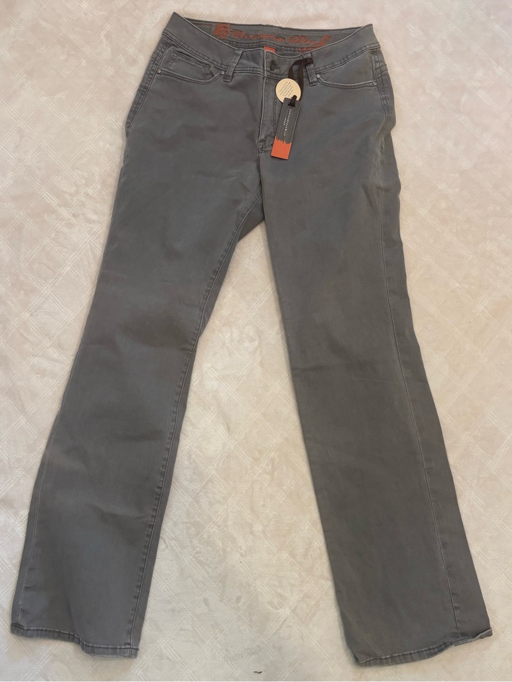 Christopher Blue Gray Bootleg Jeans